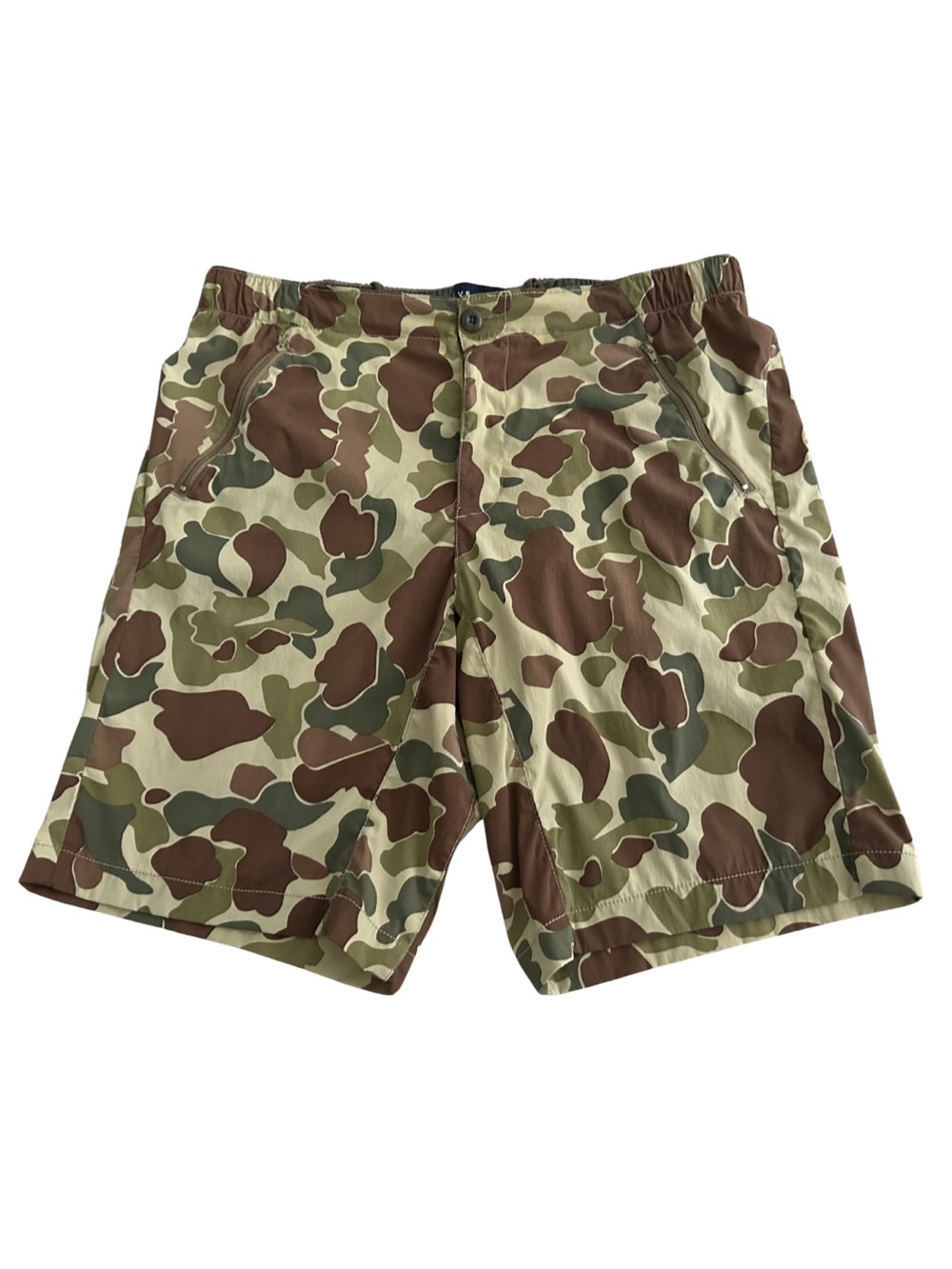 Duck Camo Board Shorts Men's 36 Five Four LA Modern Hybrid Performance Stretch
